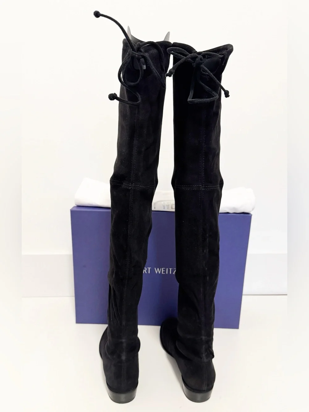 Stuart Weitzman Lowland Over the Knee Boots Black Size 7